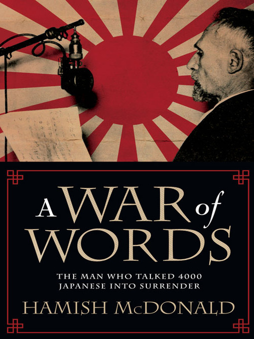 Title details for A War of Words by Hamish McDonald - Available